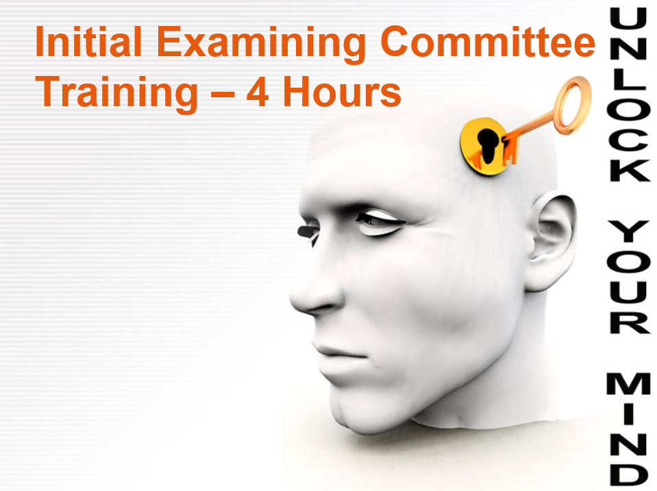 4 Hour Initial Guardianship Examiner Training